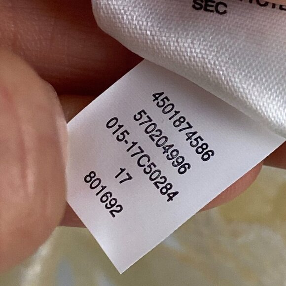 Chicos Crochet Pullover Sweater Size 2 US Large Cream Open Knit 3/4 Sleeves - Picture 6 of 11